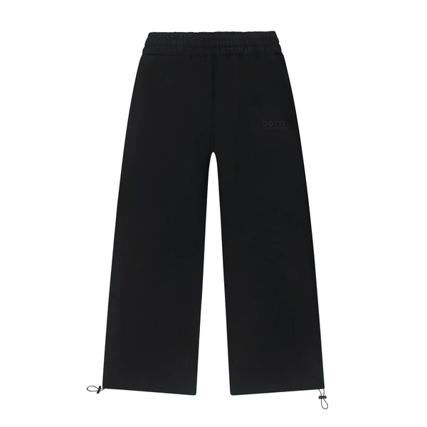 OPEN LEG JOGGER BLACK